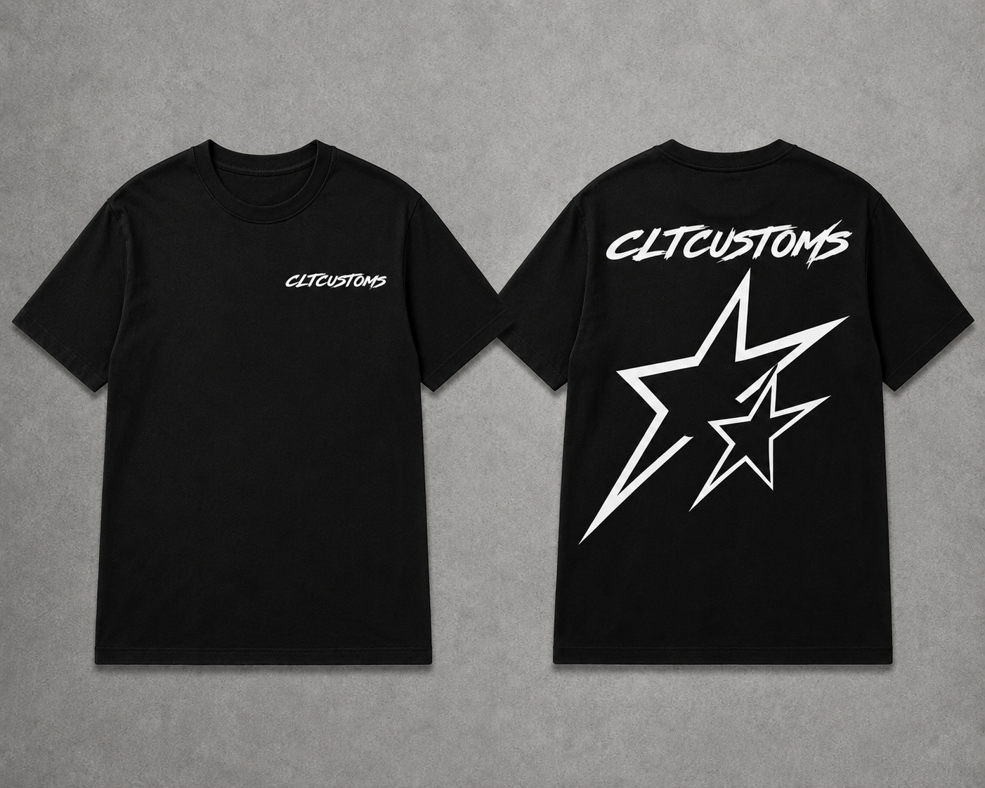 cltcustoms black custom design T-shirt ￼